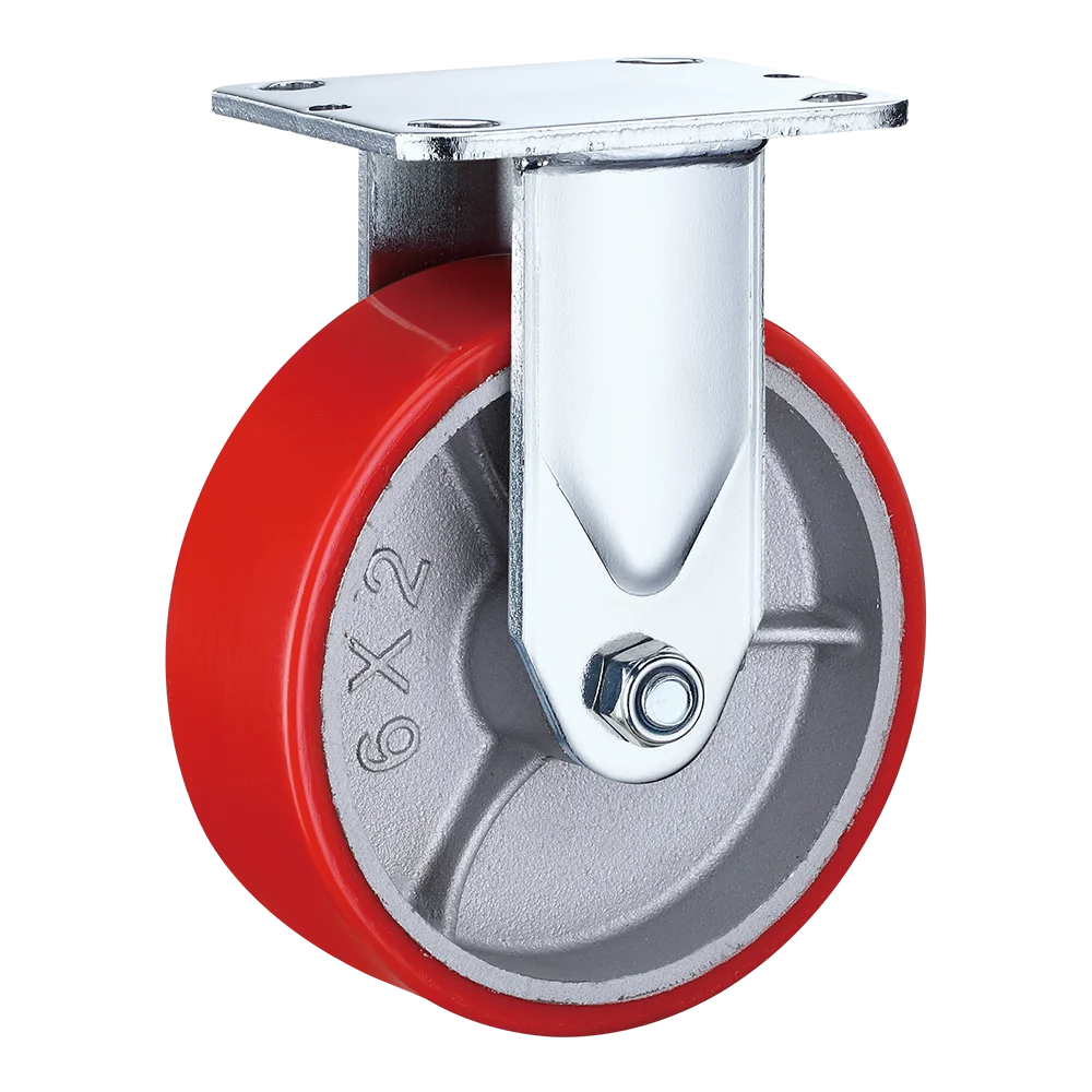 RED P.U. CASTER WHEEL HD (FIX)