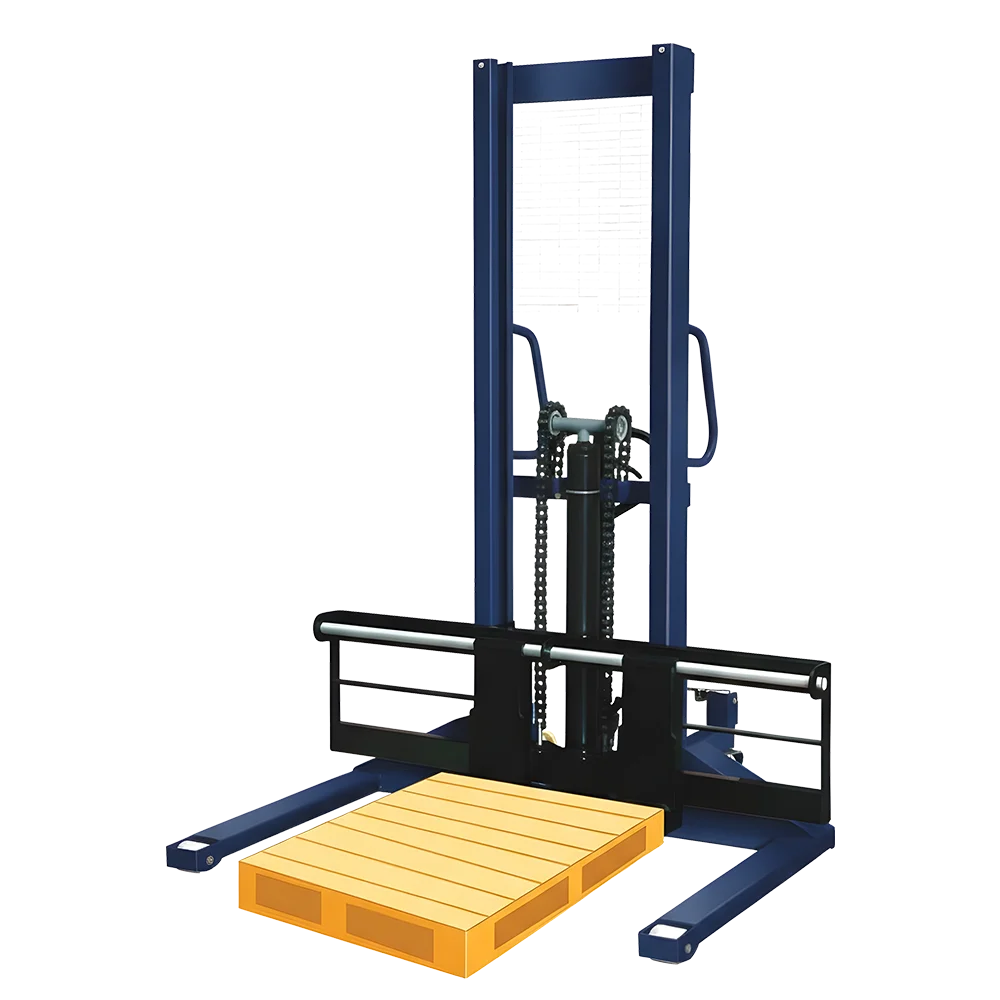 Hydraulic Hand Stacker Wide Fork